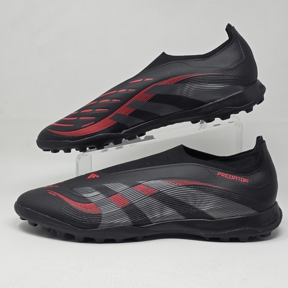 Adidas Men\'s Predator League Laceless Turf Soccer Size 13.5 Black ID3823 NEW main image 6